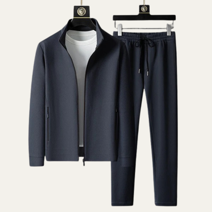 Men's Slim Fit Tracksuit Set Zip Up Jacket Joggers