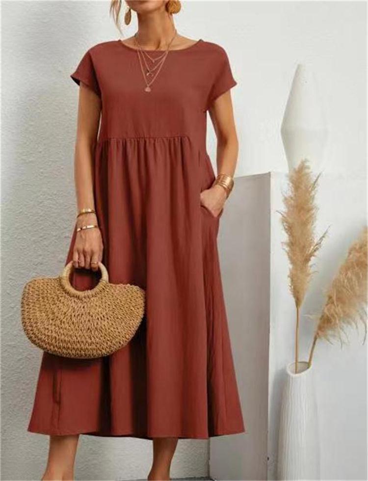 Women's Relaxed Fit Midi Dress
