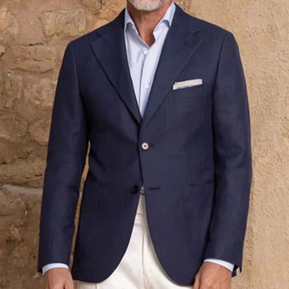 Men's Navy Blue Two Piece Blazer Suit Slim Fit