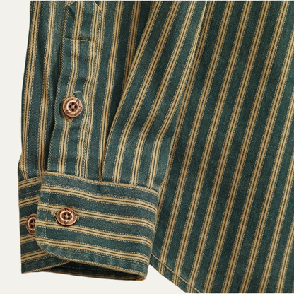 Men's Vertical Stripe Denim Shirt