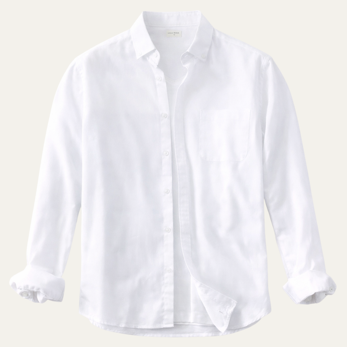 Men's Linen Cotton Button Up Shirt - VibreMode