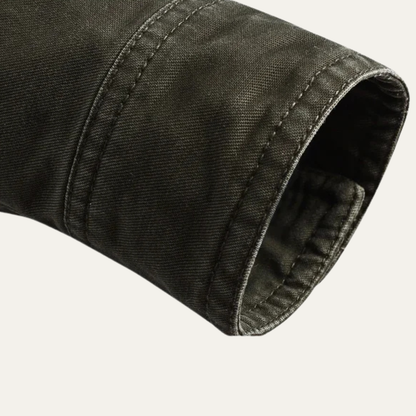 Men's Military Jacket Stand Collar Multiple Pockets