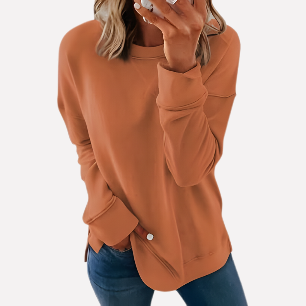Women's Crew Neck Sweatshirt Cotton
