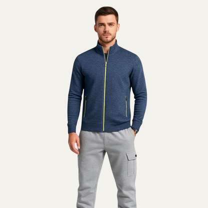Men's Classic Knit Zip Up Jacket
