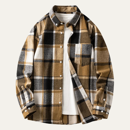 Men's Plaid Flannel Shirt Casual