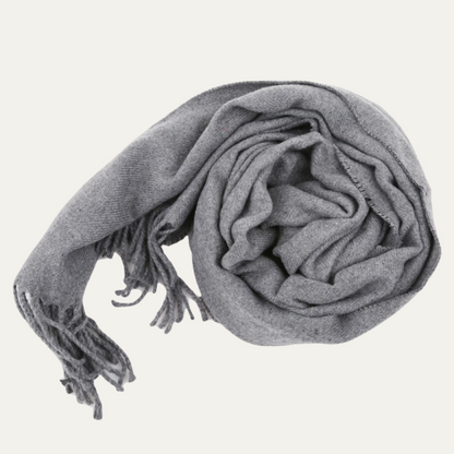 Men's Cashmere Merino Scarf Gray - VibreMode