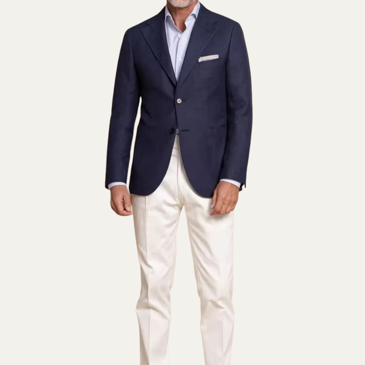 Men's Navy Blue Two Piece Blazer Suit Slim Fit