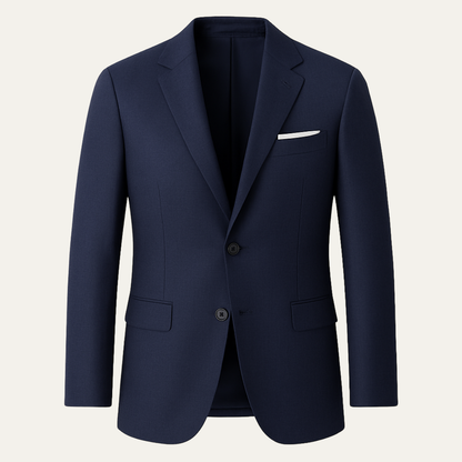 Men's Navy Blue Two Piece Blazer Suit Slim Fit