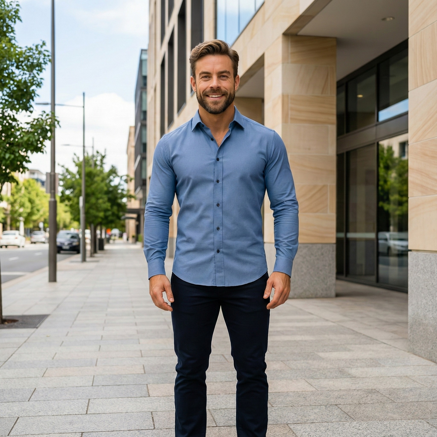 Men's Wrinkle-Resistant Dress Shirt