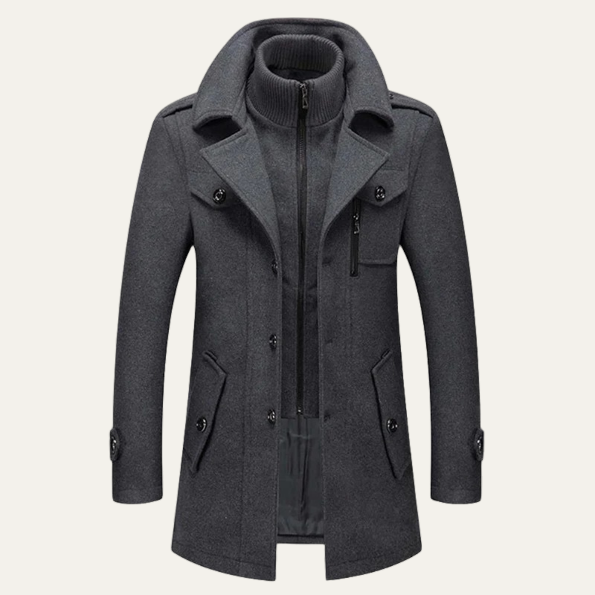 Isernia Men's Smart Zip Jacket Waterproof Winter - VibreMode