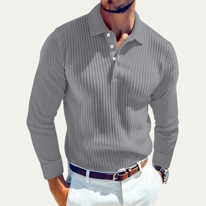 Men's Ribbed Polo Shirt