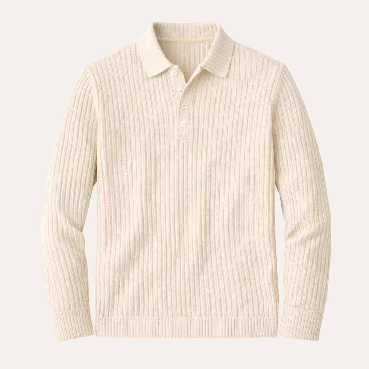 Men's Ribbed Polo Shirt - VibreMode