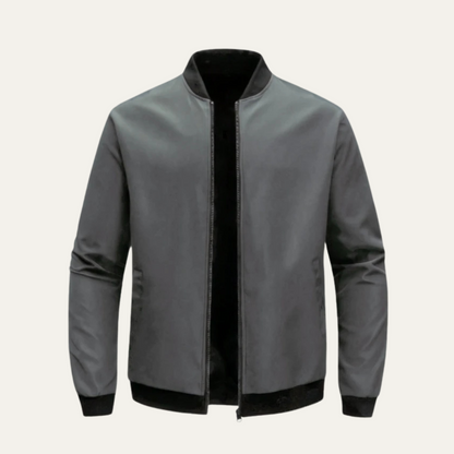 Men's Lightweight Zip-Up Bomber Jacket