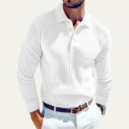 Men's Ribbed Polo Shirt