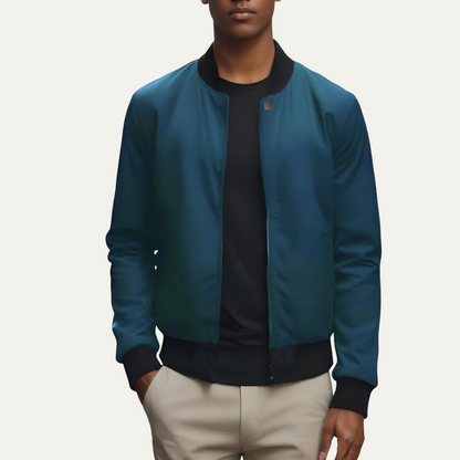 Men's Lightweight Zip-Up Bomber Jacket