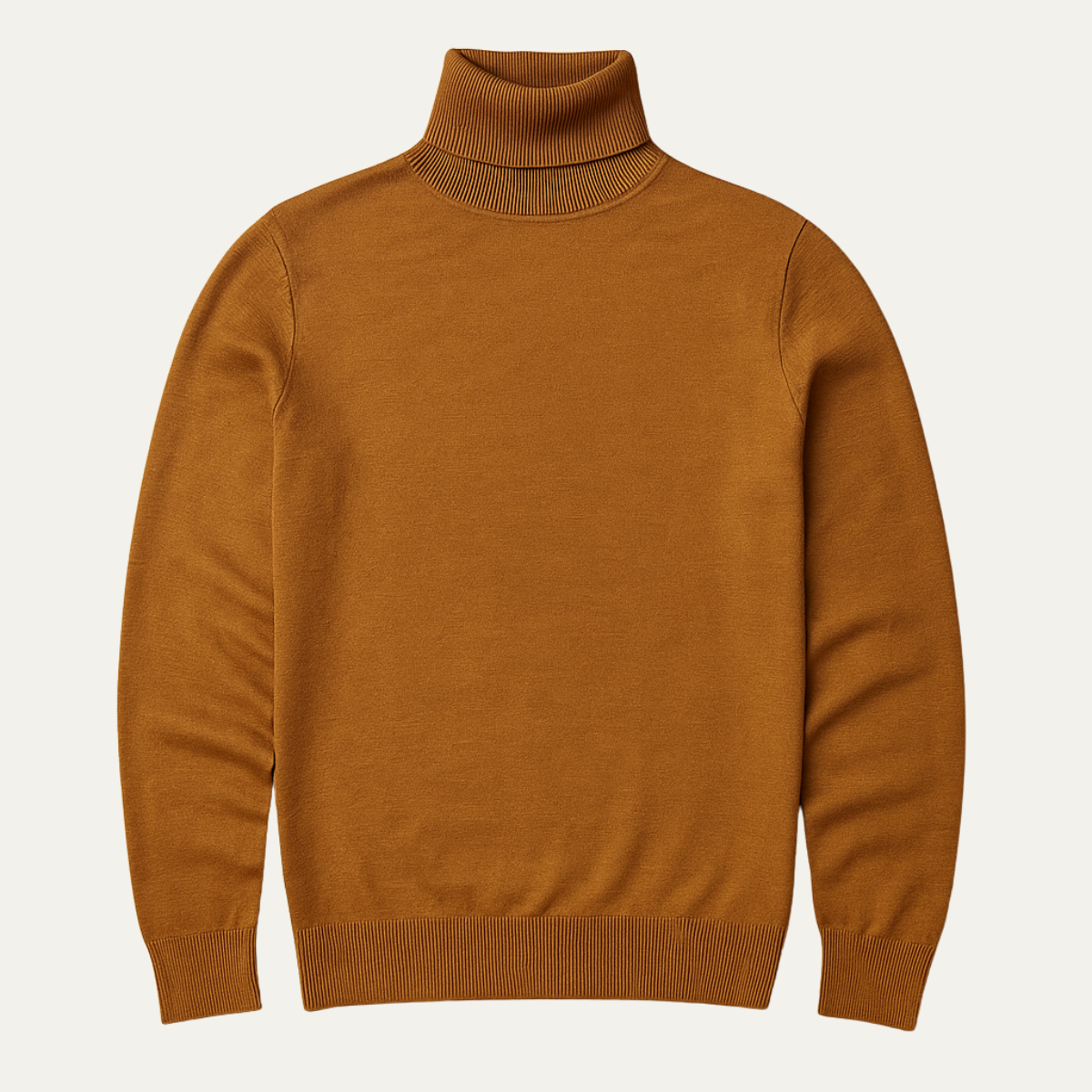 Men's Slim Fit Knitted Turtleneck Sweater - VibreMode