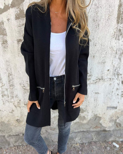 Women's Long Sleeve Hooded Cardigan