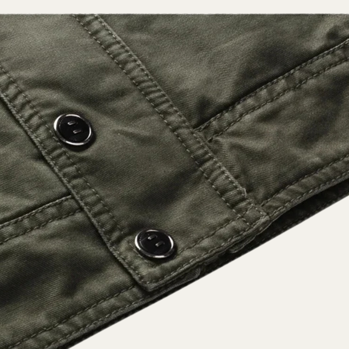 Men's Military Jacket Stand Collar Multiple Pockets