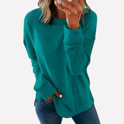 Women's Crew Neck Sweatshirt Cotton
