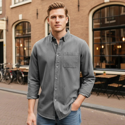 Men's Classic Oxford Dress Shirt Button Up