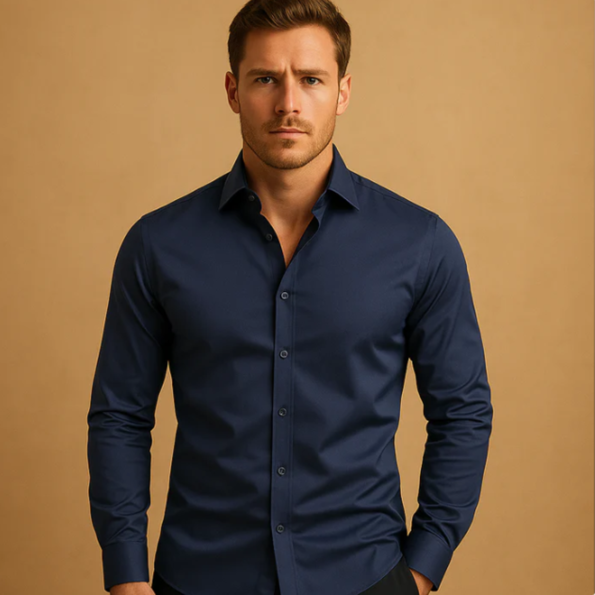 Men's Slim Fit Formal Dress Shirt