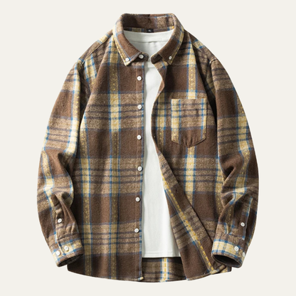 Men's Plaid Flannel Shirt Casual