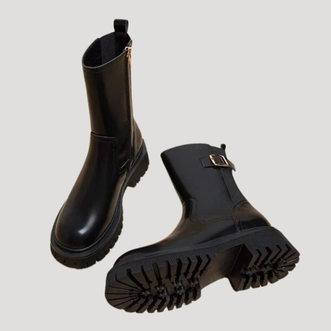 Casual Ladies Comfortable Block Heel Boots