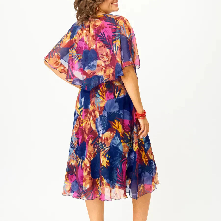 Elegant Women's Flowy Maxi Wrap Dress