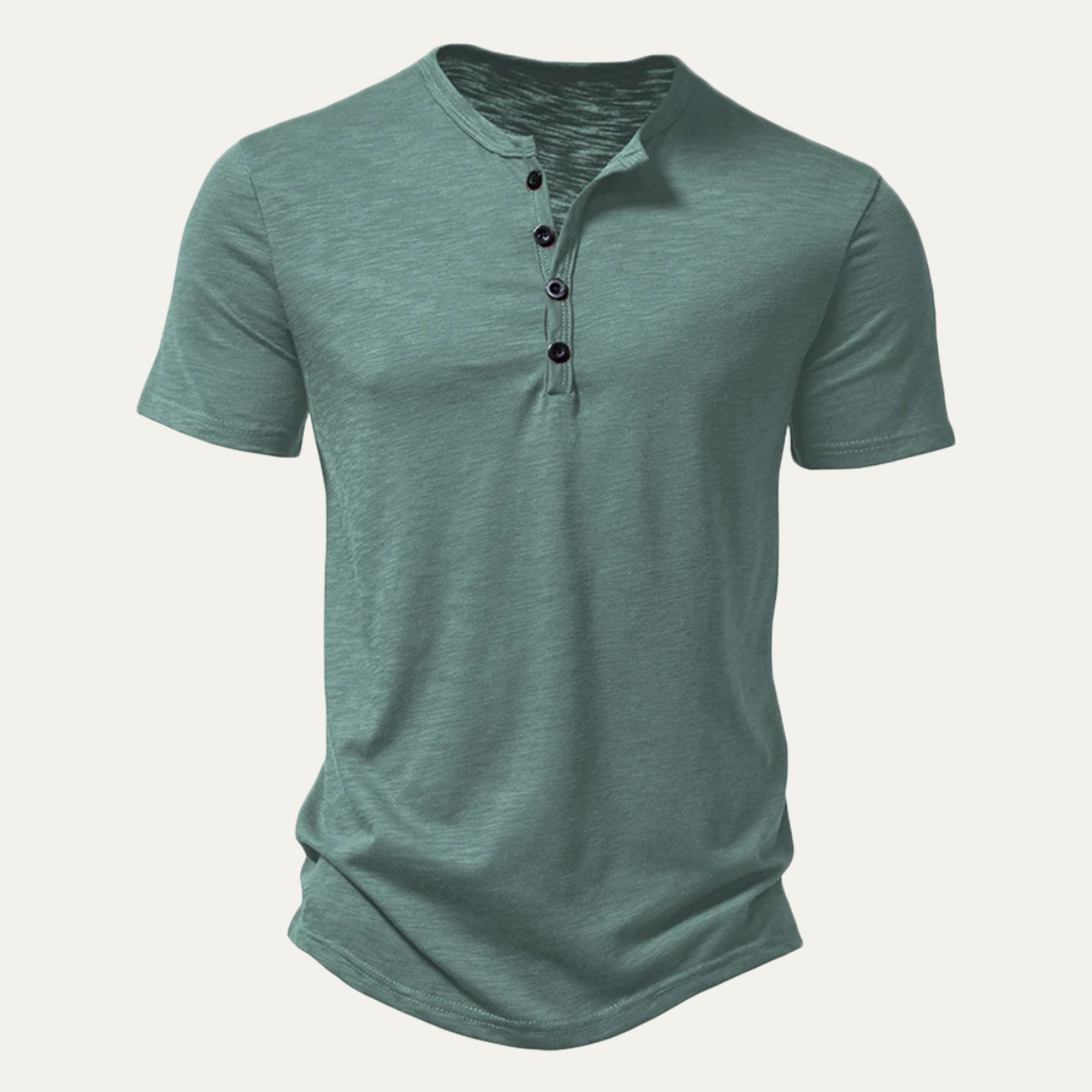 Men's Breathable Henley Collar T Shirt - VibreMode