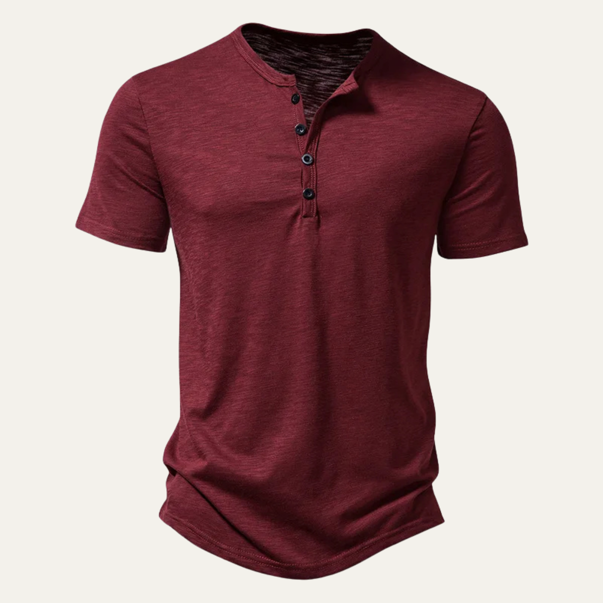 Men's Casual Henley T Shirt Summer Cotton