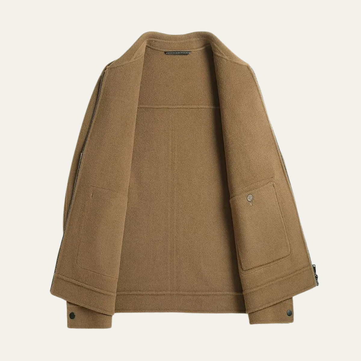 Men's Thick Winter Jacket Zip Up Casual