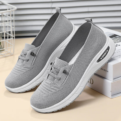 Comfortable Women's Walking Shoes with Arch Support and Mesh Upper