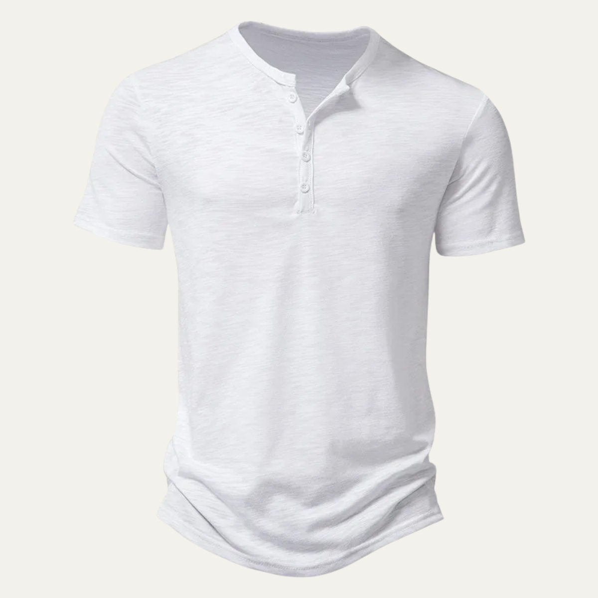 Men's Casual Henley T Shirt Summer Cotton