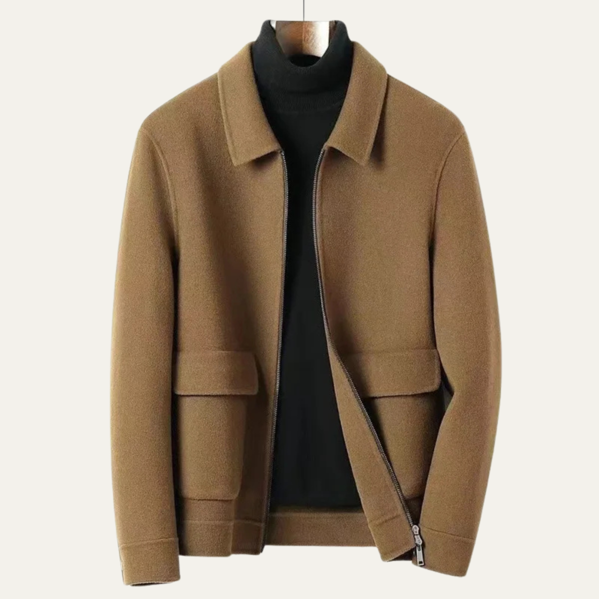 Men's Thick Winter Jacket Zip Up Casual