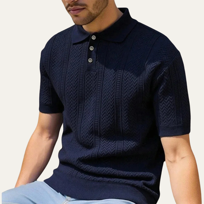 Men's Breathable Polo Shirt Knit