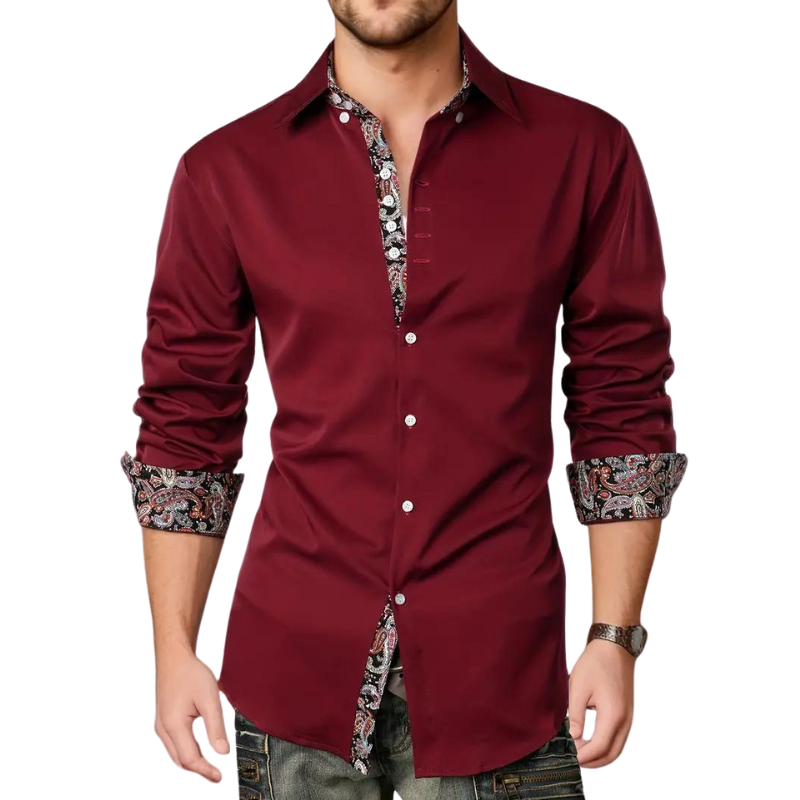 Men's Paisley Accent Dress Shirt