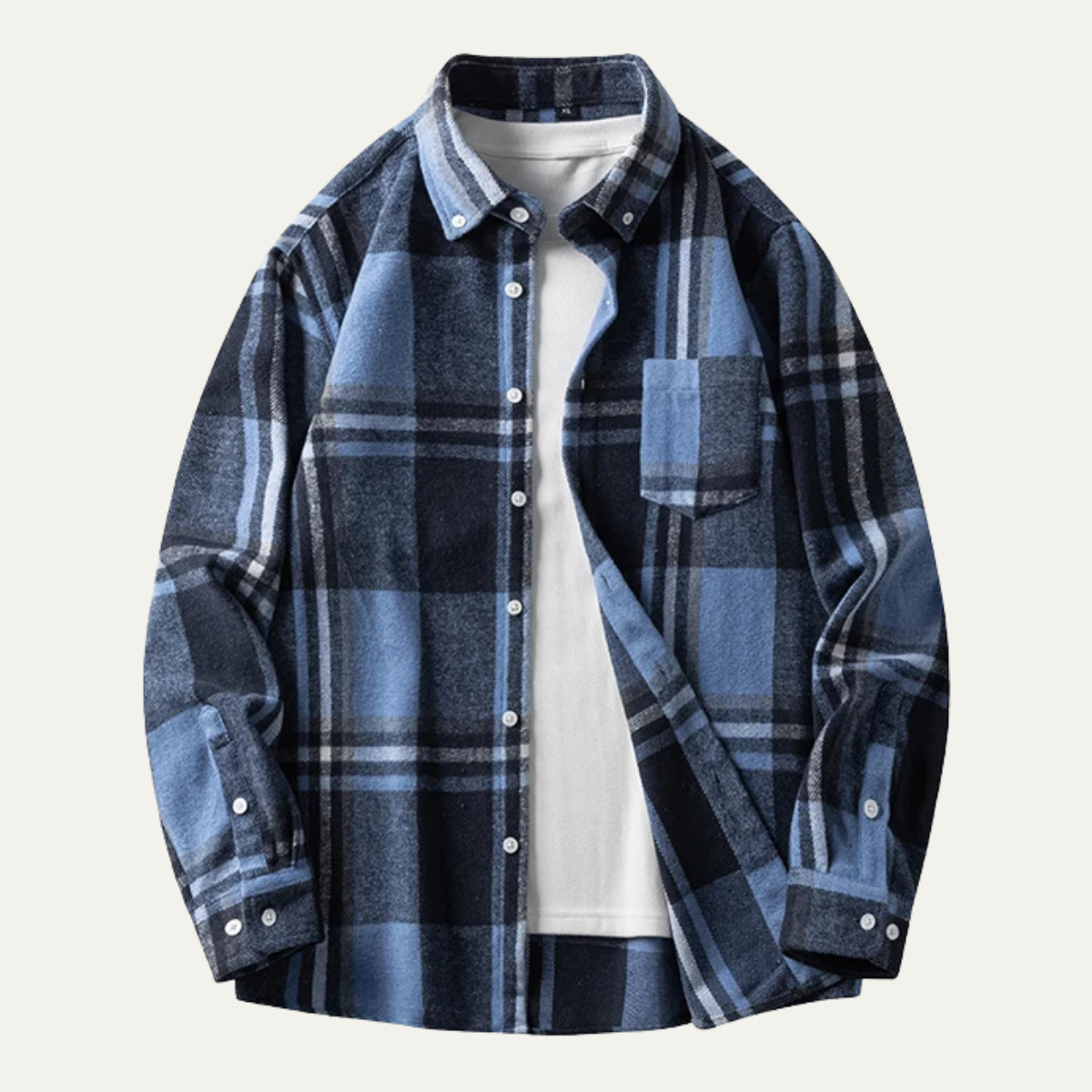 Men's Plaid Flannel Shirt Casual