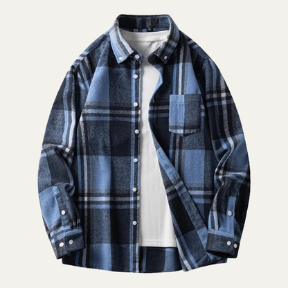Men's Plaid Flannel Shirt Casual