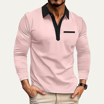 Men's Slim Fit Polo Sweater