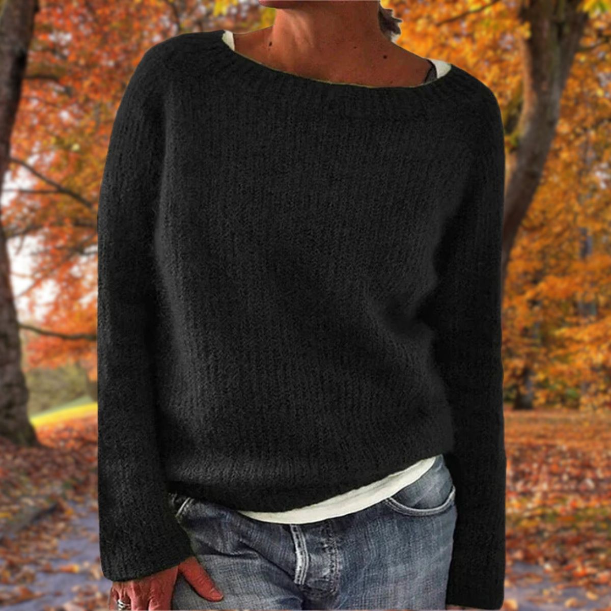 Comfortable Women's Casual Long Sleeve Sweater Top