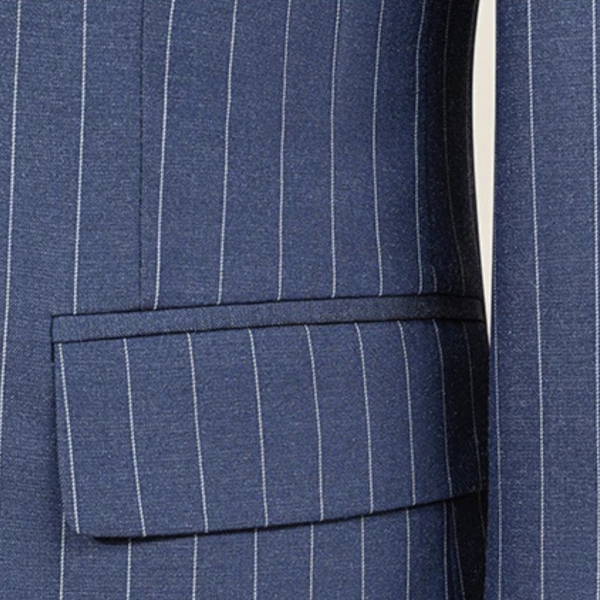 Men's Classic Pinstripe Suit Double Breasted 2 Piece