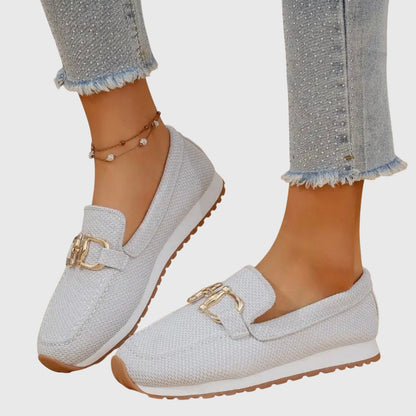 Timeless Buckle Slip On Loafers