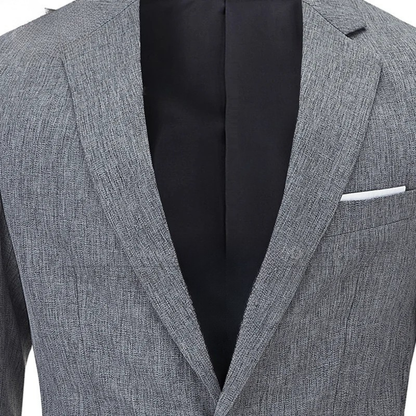 Mandello Men's Linen Blazer Jacket Slim Fit Lightweight