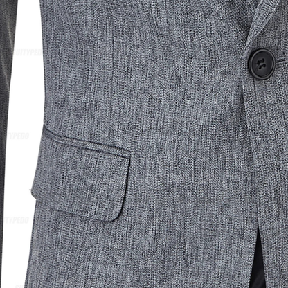 Mandello Men's Linen Blazer Jacket Slim Fit Lightweight
