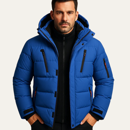 Men's Padded Hooded Puffer Jacket Warm