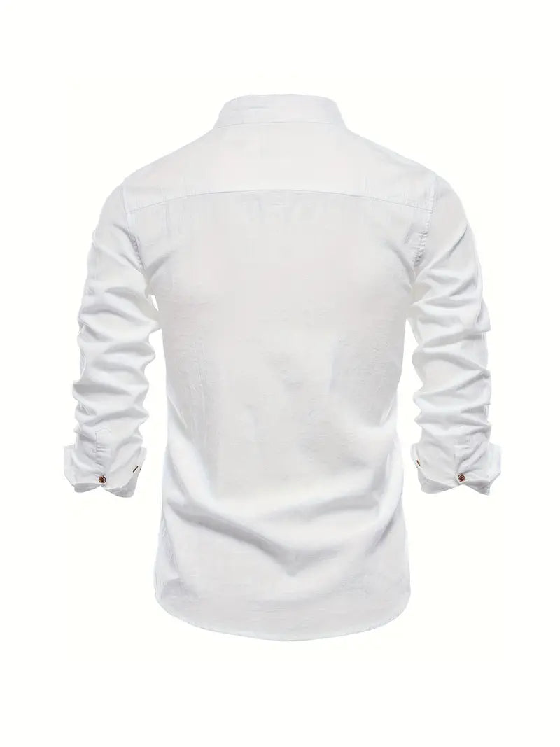 Casual Men's Short Sleeve Button Shirt