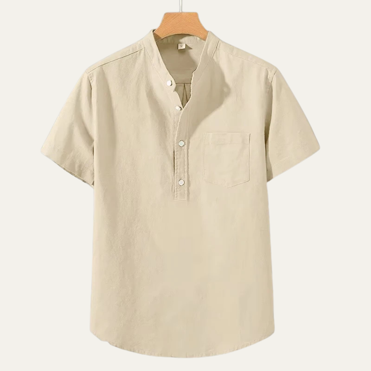 Men's Casual Summer Shirt Cotton Chest Pocket