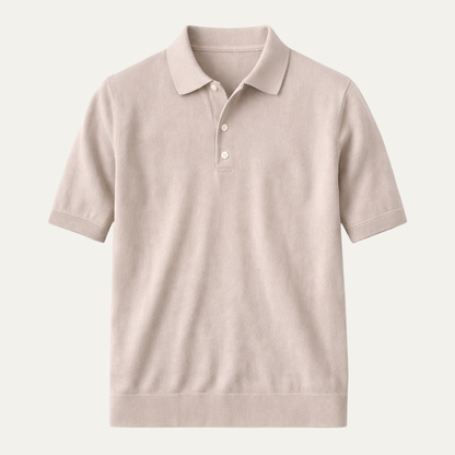 Men's Knitted Polo Shirt Business Casual - VibreMode