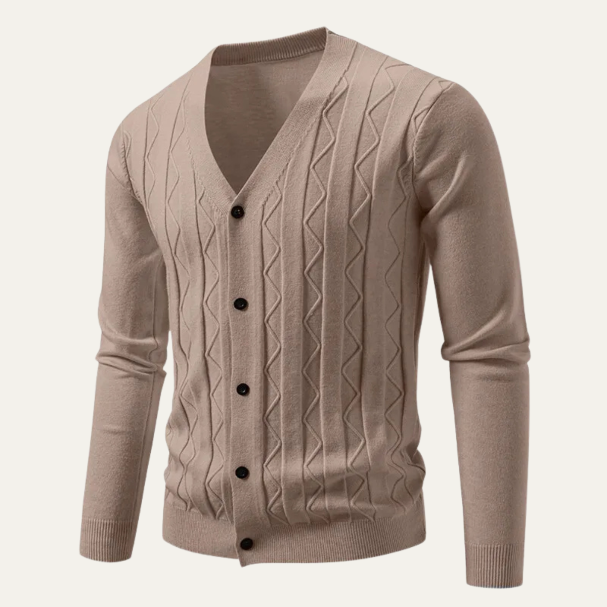 Men's V Neck Cardigan Sweater Lightweight Knit