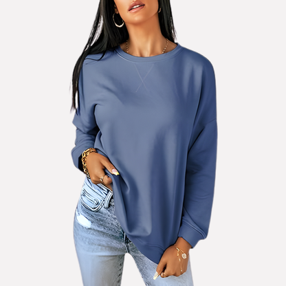 Women's Crew Neck Sweatshirt Cotton